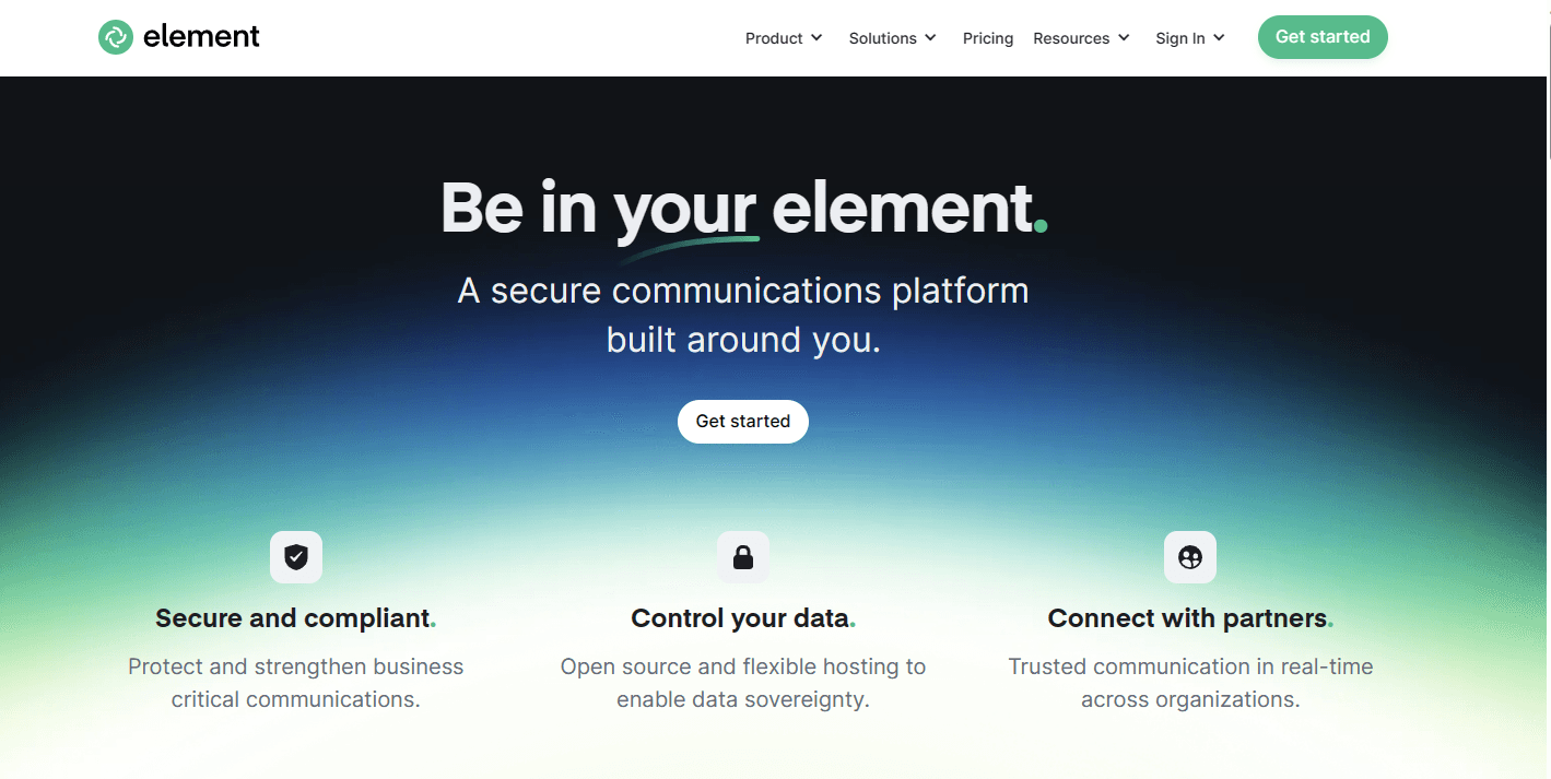 Официальный сайт Element